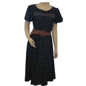 Vintage polka dot dress med/large